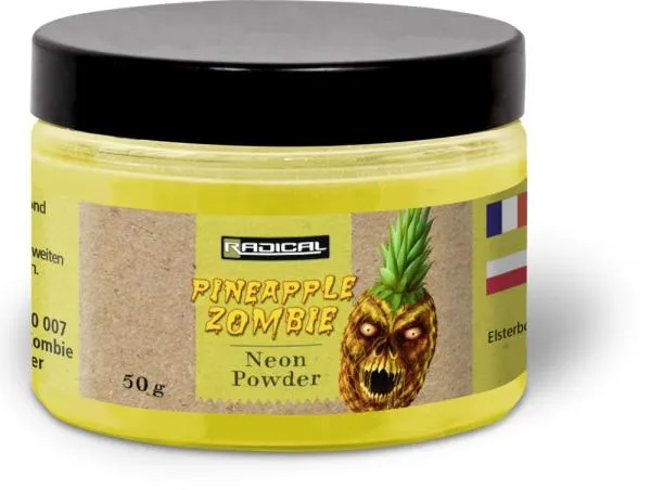 SNECI - Horgász webshop és horgászbolt - Radical Pineapple Zombie Neon Powder 50g neon sárga