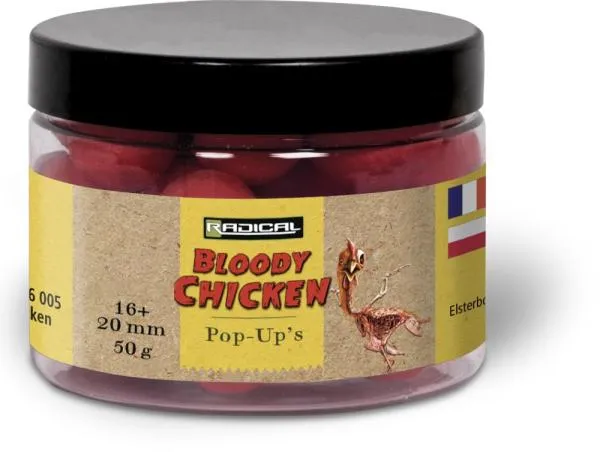 SNECI - Horgász webshop és horgászbolt - Zebco Z-Carp Bloody Chicken 16,20mm 50g piros/barna PopUp