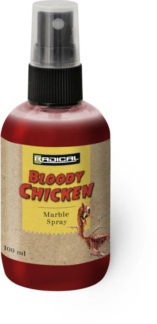 SNECI - Horgász webshop és horgászbolt - Radical Bloody Chicken Marble Spray 100ml piros/barna