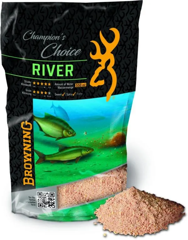 SNECI - Horgász webshop és horgászbolt - Browning Chamipon Choice River 1kg etetőanyag