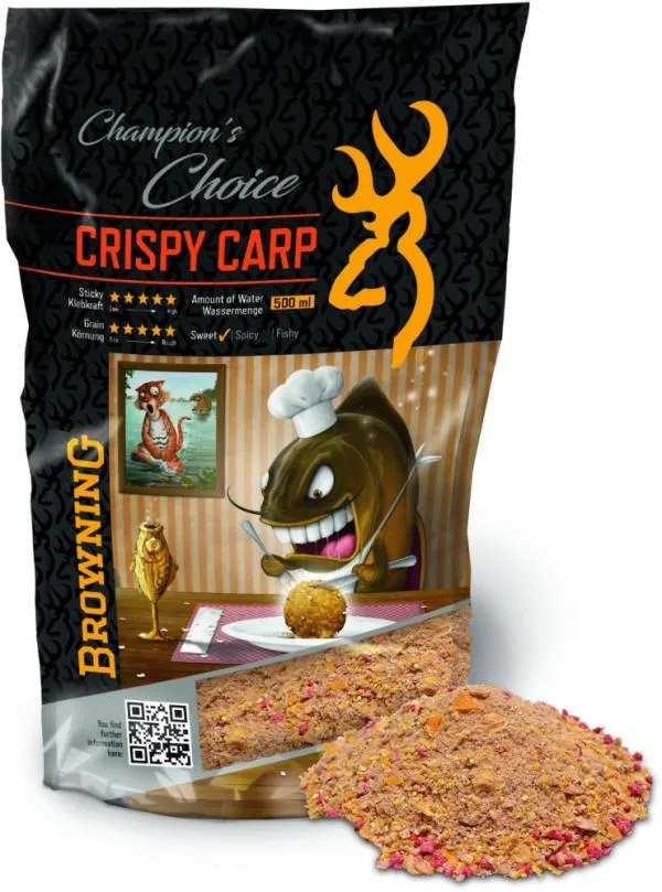 SNECI - Horgász webshop és horgászbolt - Browning Chamipon Choice Crispy Carp 1kg etetőanyag