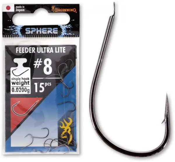 SNECI - Horgász webshop és horgászbolt - #8 Browning Sphere Feeder Ultra Lite black nikkel 15darab 0,18g
