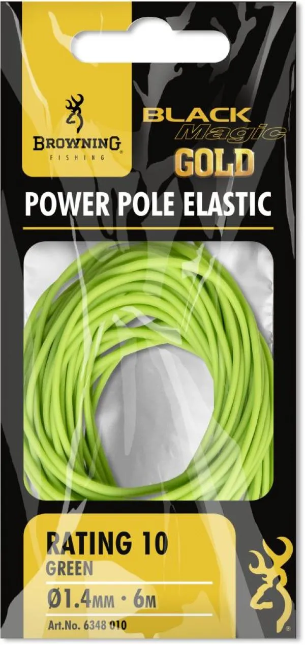 SNECI - Horgász webshop és horgászbolt - Browning Black Magic® Gold Power Elastic zöld ?1,4mm6,00m Browning