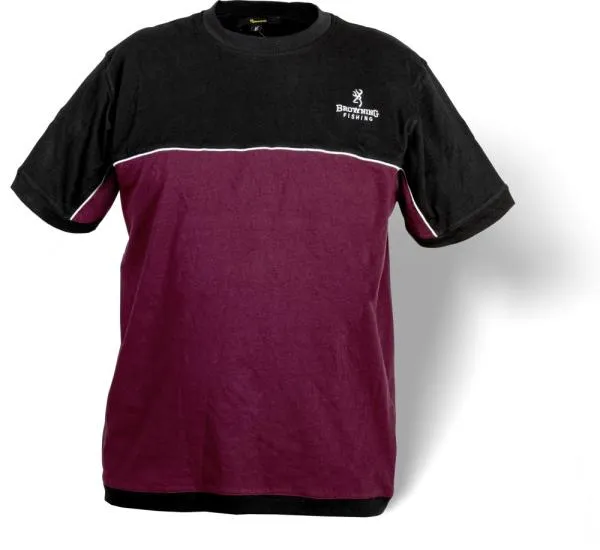 SNECI - Horgász webshop és horgászbolt - XXXL Browning T-Shirt fekete/bordó