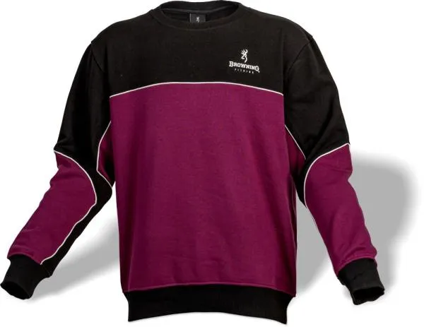SNECI - Horgász webshop és horgászbolt - Browning Sweat Shirt fekete/bordó XXL Pulóver 
