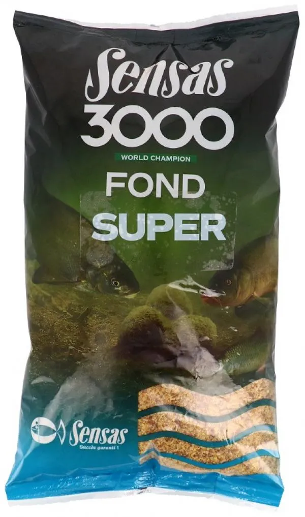 SNECI - Horgász webshop és horgászbolt - Sensas 3000 Super Fond (folyóvíz) 1kg etetőanyag 