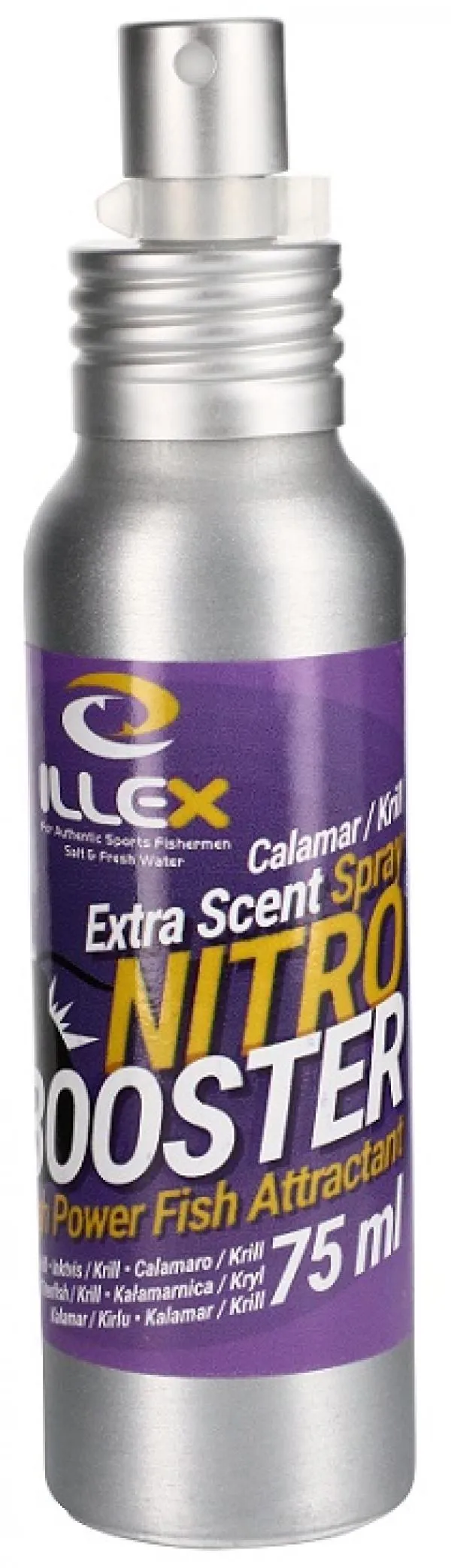 SNECI - Horgász webshop és horgászbolt - Illex Nitro Booster spray 75ml - tintahal/krill