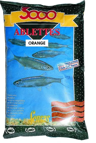 SNECI - Horgász webshop és horgászbolt - Sensas 3000 Ablettes Orange (küsz-narancssárga) 1kg etetőanyag 