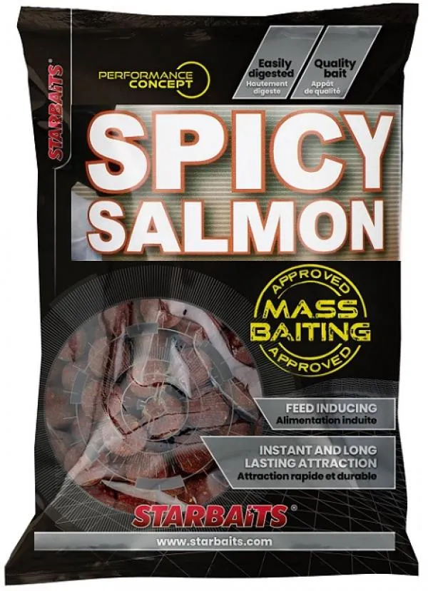 SNECI - Horgász webshop és horgászbolt - Mass Baiting Boilies Spicy Salmon 14mm 3kg