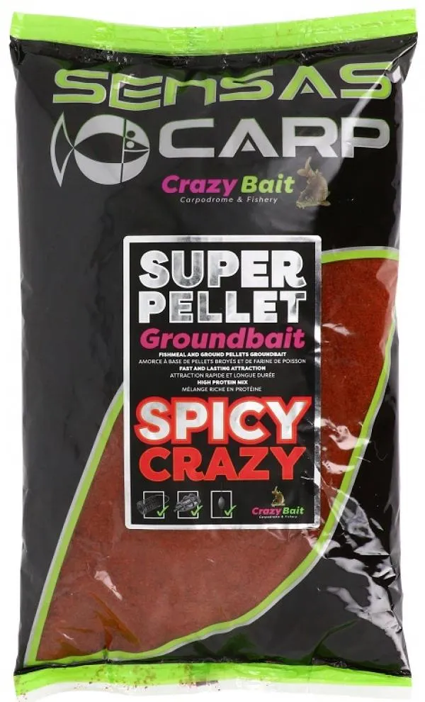SNECI - Horgász webshop és horgászbolt - Sensas Crazy Spicy (Fűszer) 1kg etetőanyag 