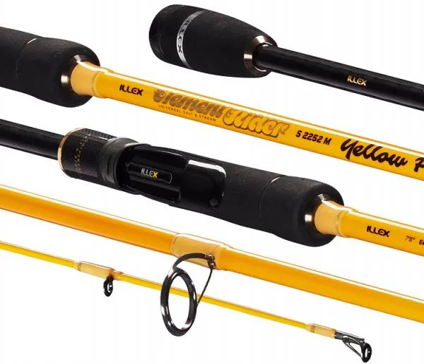 SNECI - Horgász webshop és horgászbolt - Illex Element Rider X5 S 2,25m M Yellow Flow 5-25g (2) pergető horgászbot