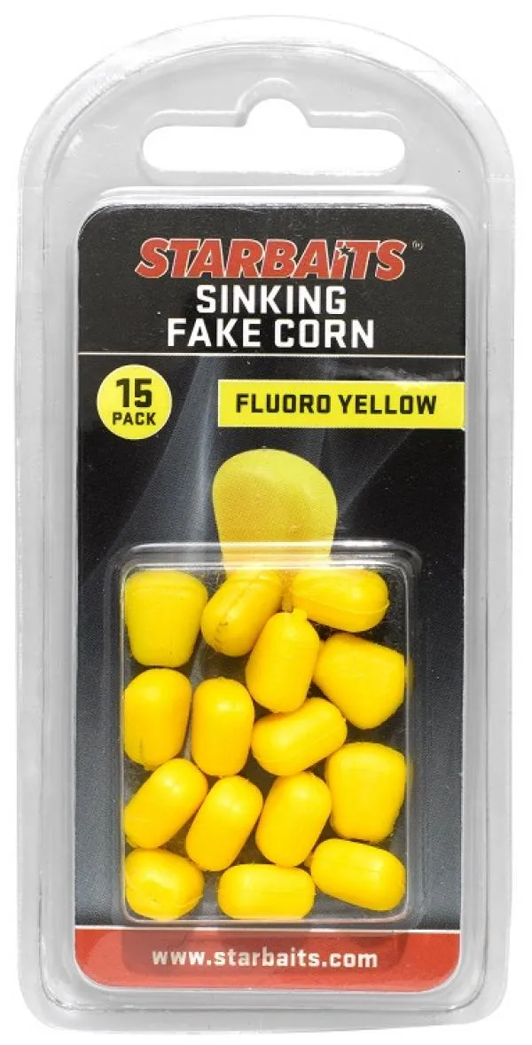 SNECI - Horgász webshop és horgászbolt - Sinking Fake Corn sárga (gumikukorica) 15db