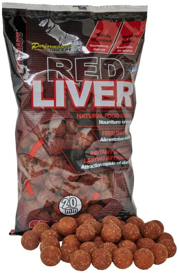 SNECI - Horgász webshop és horgászbolt - Boilies Red Liver 14mm 800g