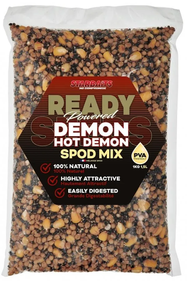 SNECI - Horgász webshop és horgászbolt - Starbaits Ready Seeds Hot Demon Spod Mix 1kg magmix