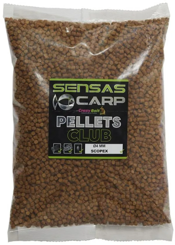 SNECI - Horgász webshop és horgászbolt - Pellet Club Scopex 10kg 4mm