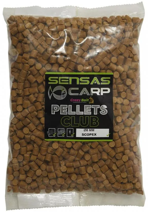 SNECI - Horgász webshop és horgászbolt - Pellet Club Scopex 10kg 8mm