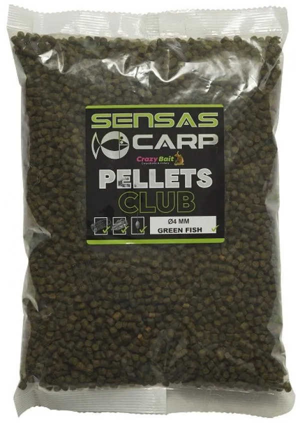 SNECI - Horgász webshop és horgászbolt - Pellet Club Green Fish 10kg 4mm