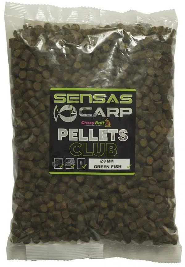 SNECI - Horgász webshop és horgászbolt - Pellet Club Green Fish 10kg 8mm