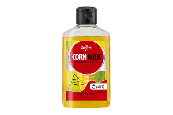 SNECI - Horgász webshop és horgászbolt - CZ Corn Milk Extra folyékony adalékanyag, eper, 200 ml