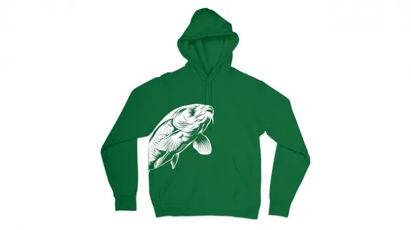SNECI - Horgász webshop és horgászbolt - CZ Pontyos kapucnis pulóver, S, zöld
