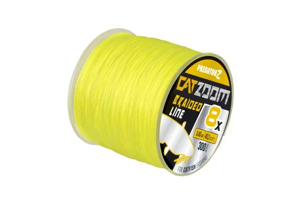 SNECI - Horgász webshop és horgászbolt - PZ CatZoom 8X fonottzsinór, 0,40 mm, 300 mm, 40,2 kg, fluo zöld