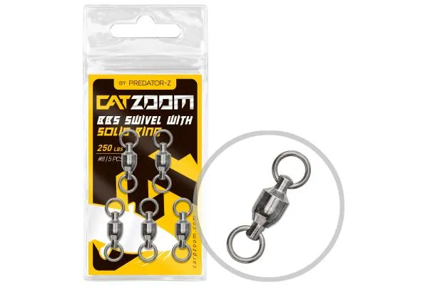 SNECI - Horgász webshop és horgászbolt - PZ Catzoom csapágyas harcsázó forgó 250 lbs, 8#, 3,8 cm, 5 db