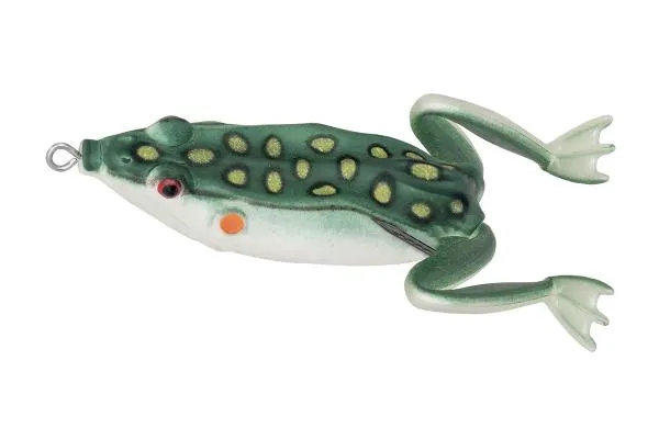 SNECI - Horgász webshop és horgászbolt - PZ Jumping Frog békautánzat, 6,5 cm, 15,5 g, sötétzöld, fehér