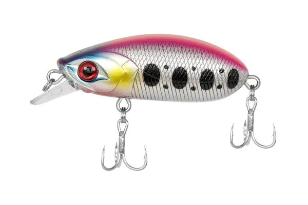 SNECI - Horgász webshop és horgászbolt - PZ Beetle wobbler, 5 cm, 7,8 g, rózsaszín, fehér, fekete, úszó