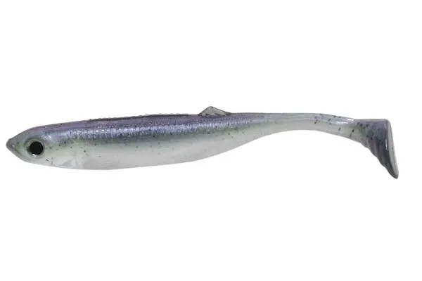 SNECI - Horgász webshop és horgászbolt - PZ Longtail Killer gumihal halas aromával, 10 cm, fekete, szürke, 5 db
