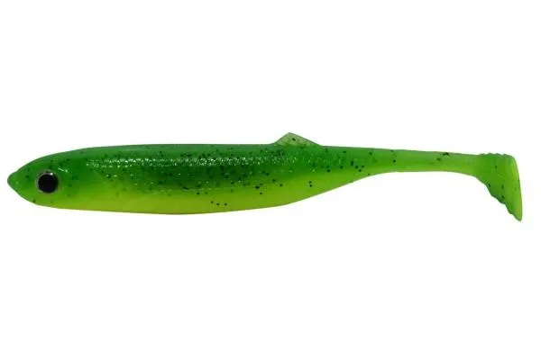 SNECI - Horgász webshop és horgászbolt - PZ Longtail Killer gumihal halas aromával, 10 cm, zöld, 5 db