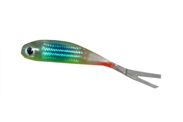 SNECI - Horgász webshop és horgászbolt - PZ Offspring Tail Killer gumihal halas aromával, 5 cm, kék, piros, 5 db