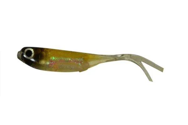 SNECI - Horgász webshop és horgászbolt - PZ Offspring Tail Killer gumihal halas aromával, 5 cm, olaj barna, 5 db