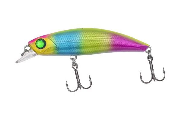 SNECI - Horgász webshop és horgászbolt - Predator-Z Curve Minnow wobbler, 6 cm, 7,1 g, kék, zöld, rózsaszín, süllyedő