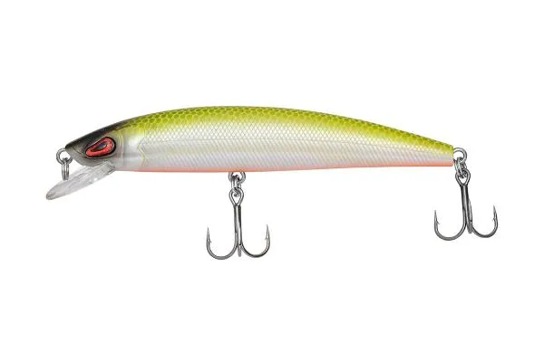 SNECI - Horgász webshop és horgászbolt - Predator-Z Arrow Minnow wobbler, 9 cm, 9,2 g, fluo zöld, fehér, úszó