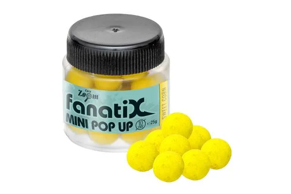SNECI - Horgász webshop és horgászbolt - CarpZoom Fanati-X Mini Pop Up horogcsali, 10 mm, édes kukorica, 25g Popup