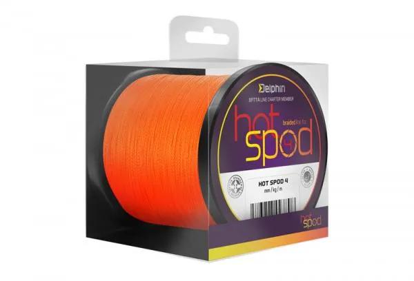 SNECI - Horgász webshop és horgászbolt - Delphin HotSPOD 4 monofil zsinór / narancsszínű-0,14mm 9,10kg 300m