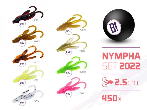 SNECI - Horgász webshop és horgászbolt - BOMB Nympha csali szett 2022 színek 2,5cm / 450db-2,5cm
