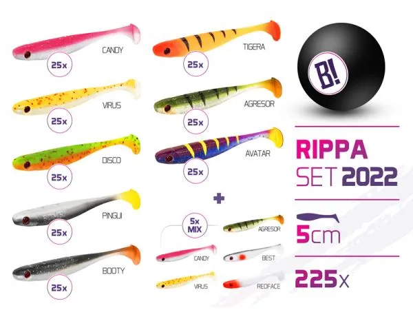 SNECI - Horgász webshop és horgászbolt - BOMB Rippa csali szett 2022 színek 5cm / 225ks-5cm