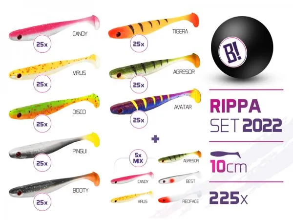 SNECI - Horgász webshop és horgászbolt - BOMB Rippa csali szett 2022 színek 10cm / 225ks-10cm