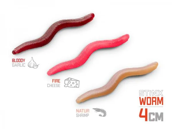 SNECI - Horgász webshop és horgászbolt - Gumihal Delphin B! StinxWORM Shrimp / 50db-4cm / SKINY