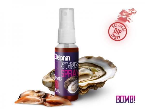 SNECI - Horgász webshop és horgászbolt - Delphin STINX SPRAY / 30 ml aroma spray-Osztriga/piros