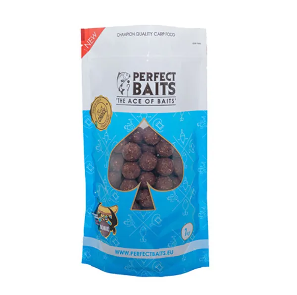 SNECI - Horgász webshop és horgászbolt - PERFECT BAITS Boilie - Monster Crab & Banana (Óriás Rák & Banán) 1kg - Hard változat, 24mm Etető Bojli