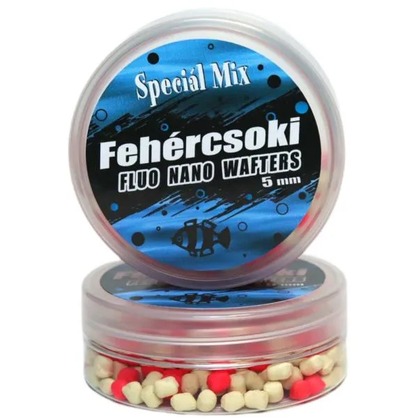 SNECI - Horgász webshop és horgászbolt - Special mix Fluo Nano Dumbell fehércsoki 5mm Wafters 