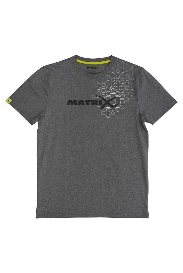 SNECI - Horgász webshop és horgászbolt - Matrix Hex Print T-Shirt (Grey Marl) Matrix Hex Print T-Shirt Grey - L