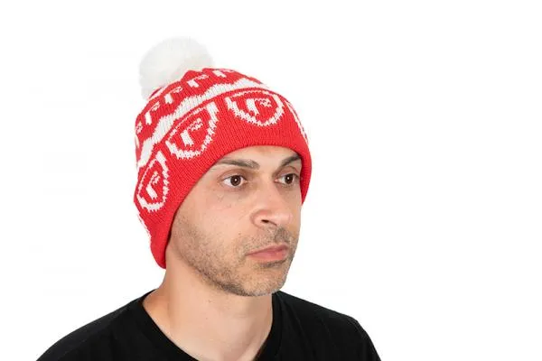 SNECI - Horgász webshop és horgászbolt - Fox Rage Red & White Bobble Hat Rage Voyager  Christmas Bobble Hat