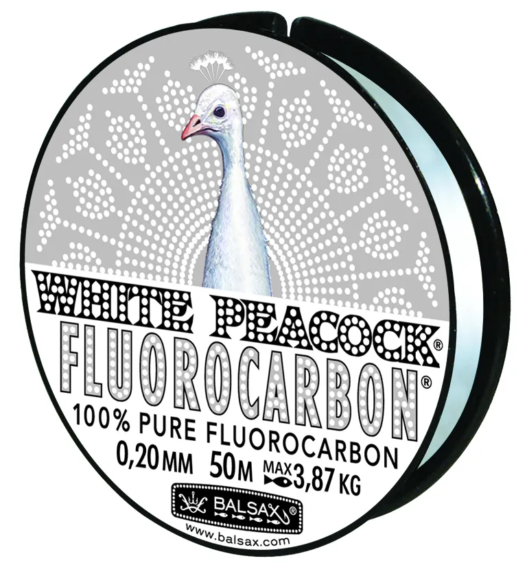 SNECI - Horgász webshop és horgászbolt - Balsax White Peacock 0,16mm/50m fluorcarbon zsinór