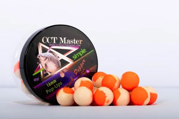 SNECI - Horgász webshop és horgászbolt - CCT Master Simple Pop-ups Bors-Barack (Peach-Pepper) 16mm