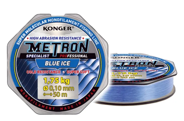 SNECI - Horgász webshop és horgászbolt - KONGER Metron Specialist Pro Blue Ice 0.08mm/30m