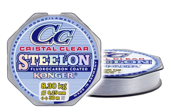 SNECI - Horgász webshop és horgászbolt - KONGER Steelon CC Cristal Clear FC 0.12mm/30m