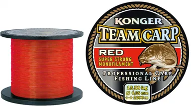 SNECI - Horgász webshop és horgászbolt - KONGER Team Carp Color Red 0.20mm/1000m